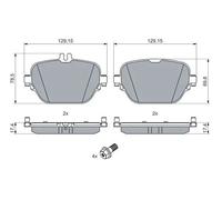 BOSCH 0 986 460 039 Kit pastiglie freni