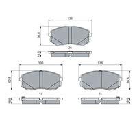 Pastiglie freno 0 986 460 077 BOSCH per KIA HYUNDAI