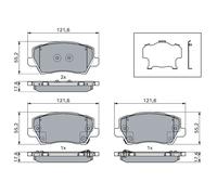 BOSCH 0 986 460 078 Kit pastiglie freni