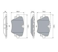 Pastiglie freno 0 986 460 469 BOSCH per BMW 2 Active Tourer X1 X2