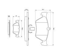 Pastiglie freno 0 986 461 129 BOSCH per OPEL SAAB