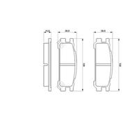 BOSCH 0 986 461 143 Kit pastiglie freno, Freno a disco per SUBARU