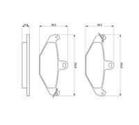 Pastiglie freno 0 986 461 148 BOSCH per RENAULT 21 21 Tre volumi 21 Familiare