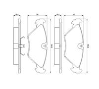 Pastiglie freno 0 986 461 766 BOSCH per SAAB 9000 Hatchback 9000