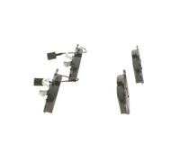 Bosch BP981 - Pastiglie Freni Auto, Asse Anteriore - Qualità Bosch - Riduzione del Rumore e della Polvere - Certificazione ECE-R90 - Senza Rame - 1 Confezione da 4 Pastiglie