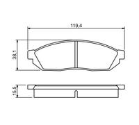 BOSCH 0 986 494 208 Kit pastiglie freni
