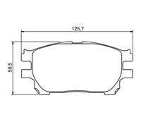 Pastiglie freno 0 986 494 212 BOSCH per TOYOTA PREVIA II