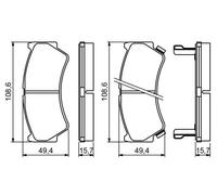 Pastiglie freno 0 986 494 234 BOSCH per SUZUKI BALENO Hatchback BALENO