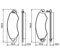 Pastiglie freno 0 986 494 300 BOSCH per LDV MAXUS Autobus MAXUS Furgone