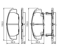 Pastiglie freno 0 986 494 311 BOSCH per HONDA S2000 CIVIC VII Hatchback