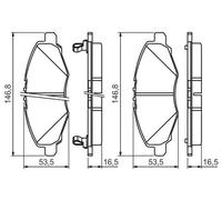 Pastiglie freno 0 986 494 326 BOSCH per TOYOTA HILUX VII Pick-up