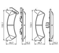 BOSCH 0 986 494 348 Kit pastiglie freni