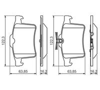 Pastiglie freno 0 986 494 480 BOSCH per JAGUAR XF I XK II Coupé XJ