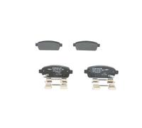 Bosch BP1661 - Pastiglie Freni Auto, Asse Posteriore - Qualità Bosch - Riduzione del Rumore e della Polvere - Certificazione ECE-R90 - Senza Rame - 1 Confezione da 4 Pastiglie - Con Accessori