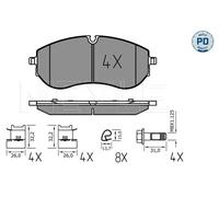MEYLE 025 224 9320/PD Kit pastiglie freni