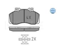 Meyle Brake Pad Set 252983521