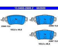 Set di pastiglie freno ATE 13.0460-2600.2, posteriore