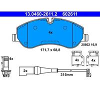 Set di pastiglie freno ATE 13.0460-2611.2, fronte