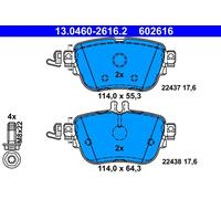 ATE Set di pastiglie freno 13.0460-2616.2 posteriore per Mercedes-Benz