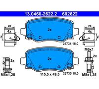 Pastiglie freno 13.0460-2622.2 ATE per JEEP CHEROKEE CHEROKEE VAN