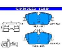 ATE 13.0460-2639.2 Kit pastiglie freno, Freno a disco per BMW