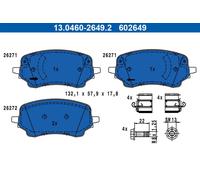 Set di pastiglie freno ATE 13.0460-2649.2