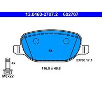 ATE 13.0460-2707.2 Kit pastiglie freni