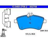Set di pastiglie freno ATE 13.0460-2708.2, anteriore