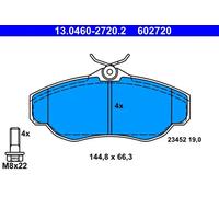 Set di pastiglie freno ATE 13.0460-2720.2, fronte