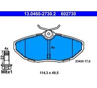 ATE 13.0460-2730.2 Kit pastiglie freno, Freno a disco per JAGUAR