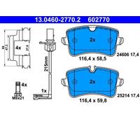 Pastiglie freno 13.0460-2770.2 ATE per AUDI PORSCHE