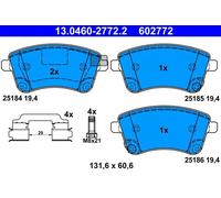 ATE Set pastiglie freno 13.0460-2772.2 anteriore per KIA VENGA