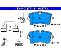 Set di pastiglie freno ATE 13.0460-2773.2, indietro