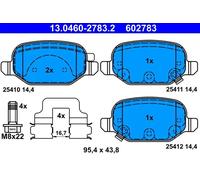 Pastiglie freno 13.0460-2783.2 ATE per FIAT PANDA PANDA VAN