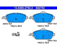 Kit pastiglie freno, Freno a disco ATE 13046027922 compatibile con MERCEDES-BENZ