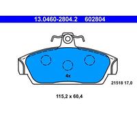 KIT PASTIGLIE FRENO ANT ATE MG MG TF 120 88KW 02>09 13046028042