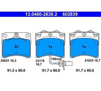 Pastiglie freno 13.0460-2839.2 ATE per VW TRANSPORTER T4 Autobus