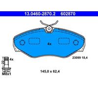 Pastiglie freno 13.0460-2870.2 ATE per RENAULT NISSAN OPEL