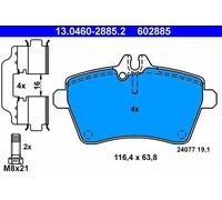 Pastiglie freno 13.0460-2885.2 ATE per MERCEDES-BENZ CLASSE A