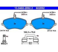 ATE Set pastiglie freno 13.0460-2892.2 anteriore per Citroën, Peugeot