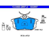 Pastiglie freno 13.0460-2897.2 ATE per SMART MITSUBISHI