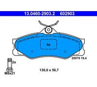 Pastiglie freno 13.0460-2903.2 ATE per VW TRANSPORTER T3 Autobus