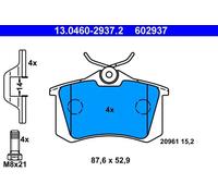 Pastiglie freno 13.0460-2937.2 ATE per VW PEUGEOT SEAT AUDI SKODA