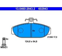 Pastiglie freno 13.0460-2943.2 ATE per VOLVO 760 940 940 Kombi 740 Kombi 740