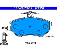 Set di pastiglie freno ATE 13.0460-2958.2
