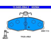 Set di pastiglie freno ATE 13.0460-2964.2, anteriore