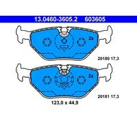 ATE pastiglie freno 13.0460-3605.2 123x44,9 spessore 17,3 mm predisposto sensore