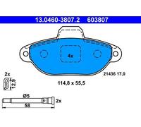 Pastiglie freno 13.0460-3807.2 ATE per FIAT PANDA PANDA Furgone/hatchback