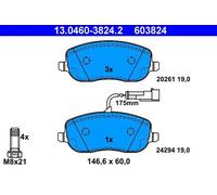 ATE Kit pastiglie freno anteriori 13046038242 per FIAT Croma 2.4 D Mjt 147KW 05>
