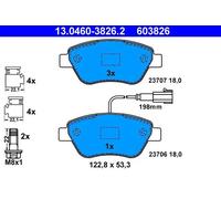 Set di pastiglie freno ATE 13.0460-3826.2, anteriore